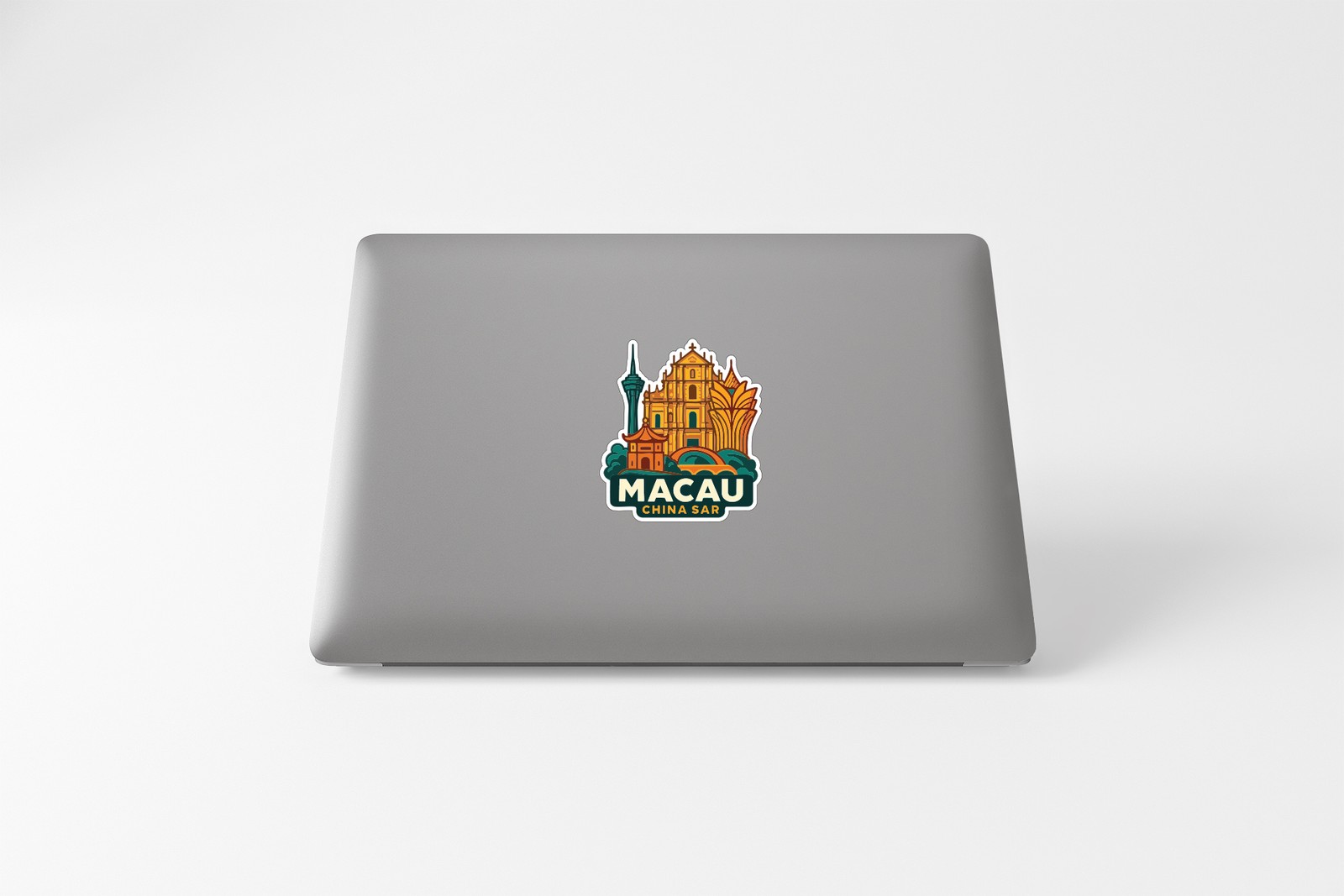 Macau China Sticker Decal Vinyl Die-Cut City Skyline Landmark Design