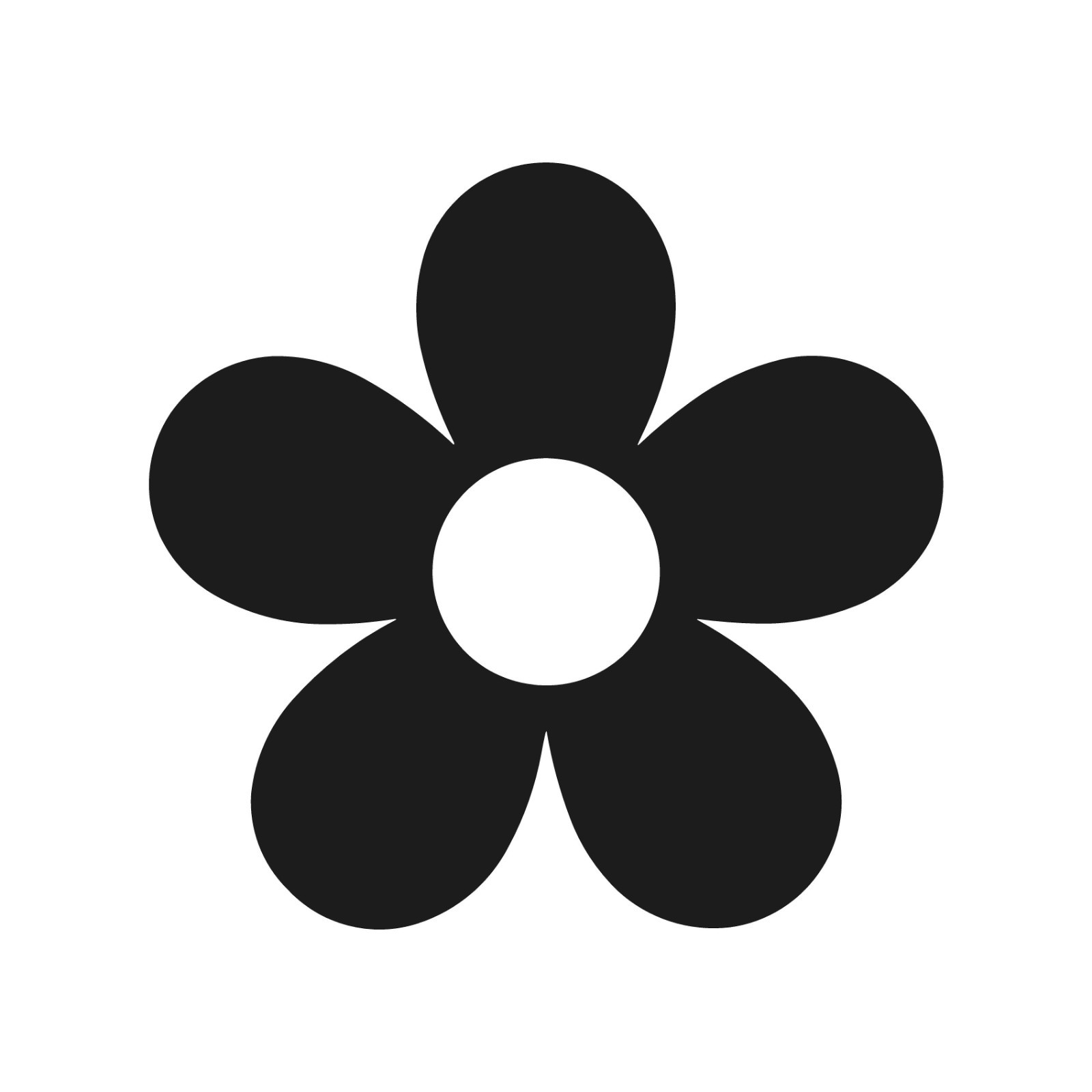 Daisy Flower 5 petals Vinyl Decal Sticker