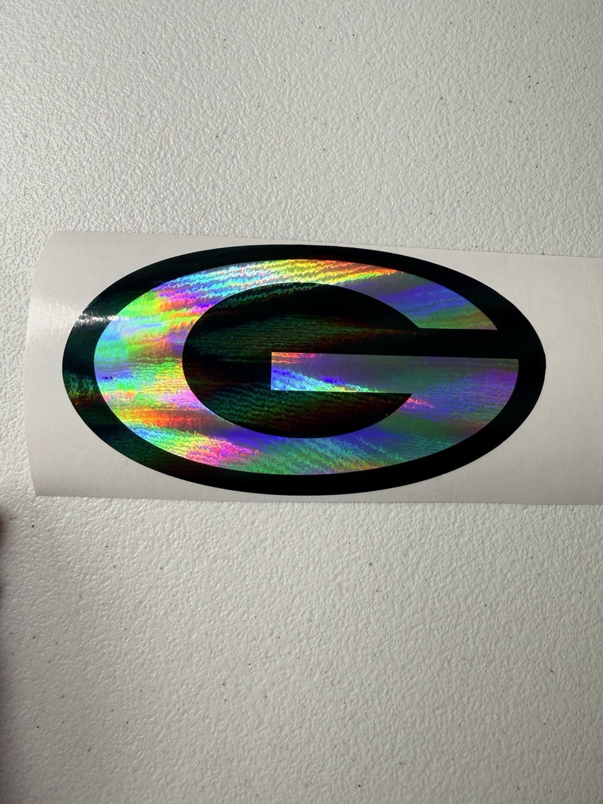 Green Bay Packers Holographic Vinyl Decal