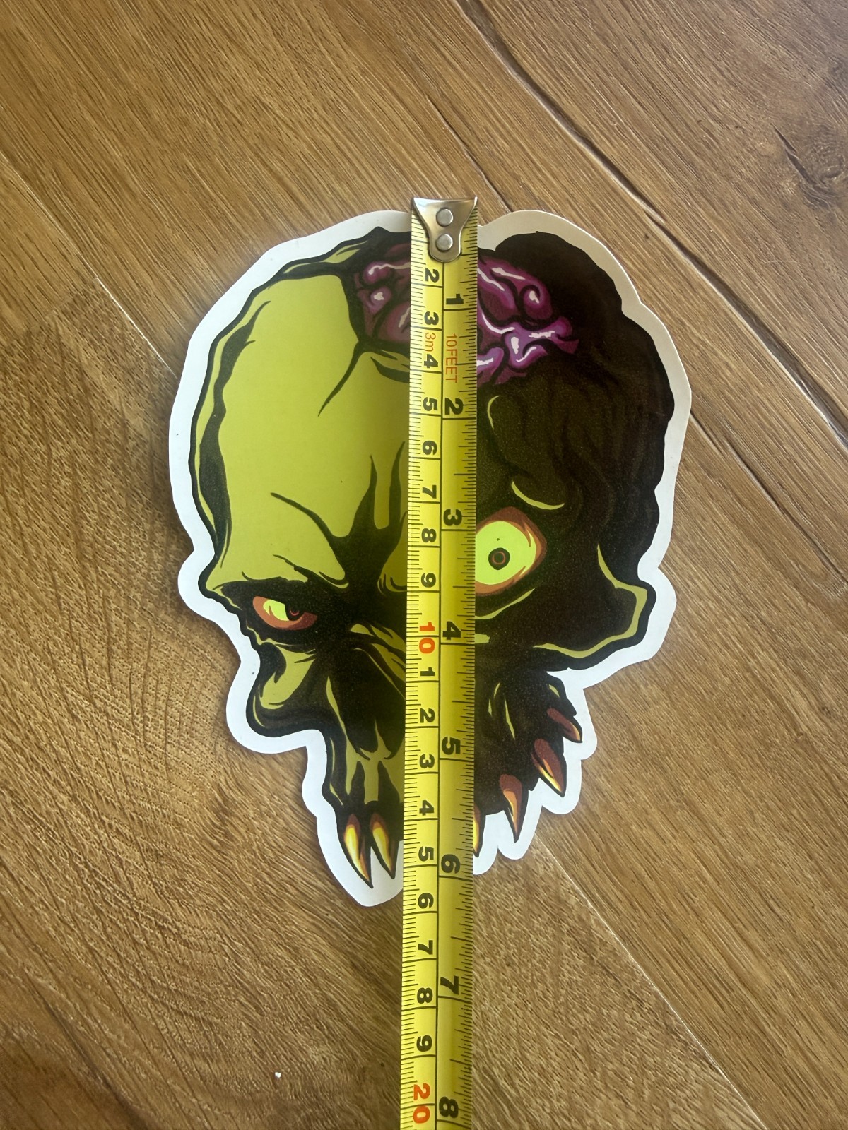 6" Brain Dead Green Skull Sticker BRAND NEW