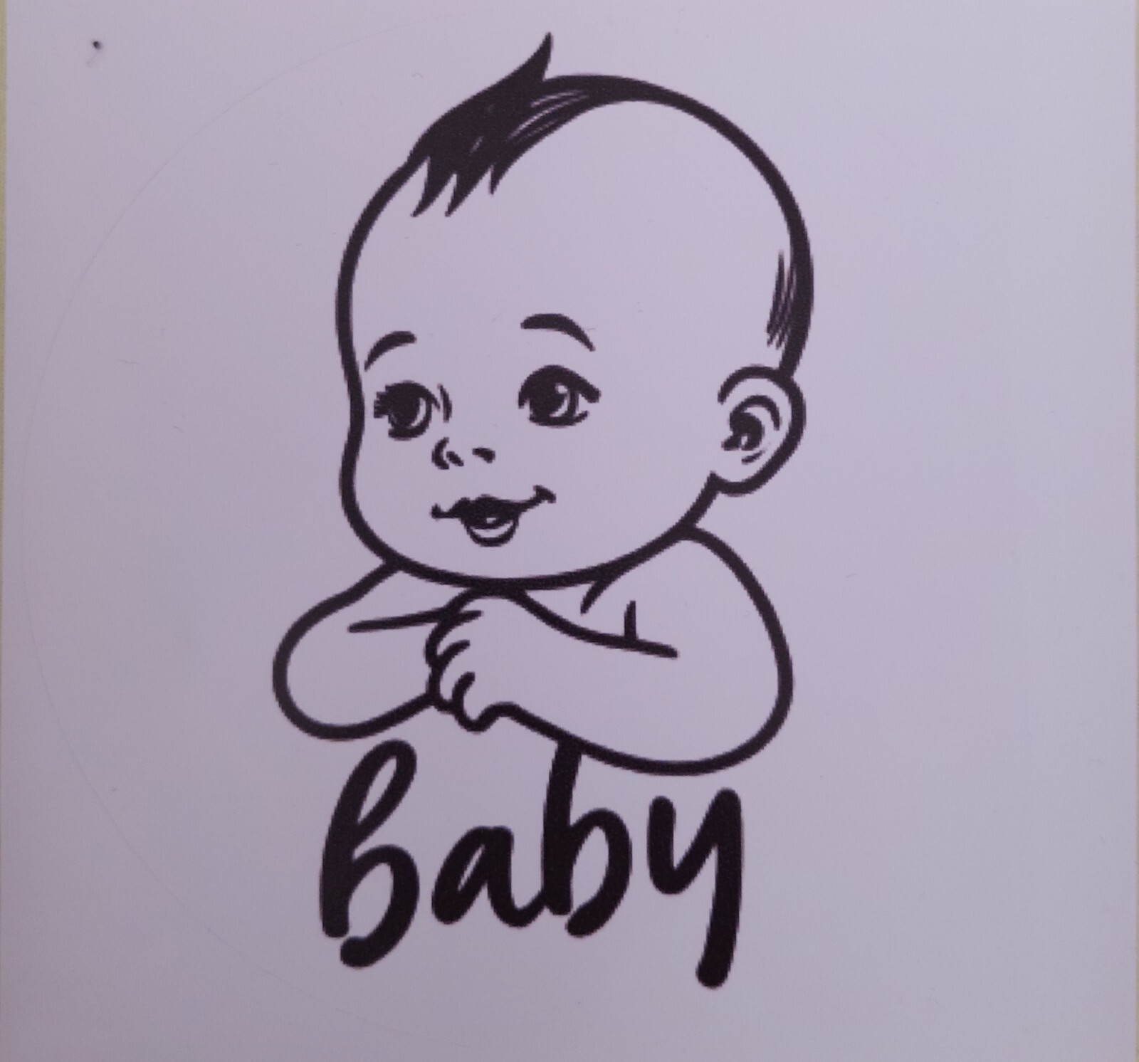 Baby on board sticker