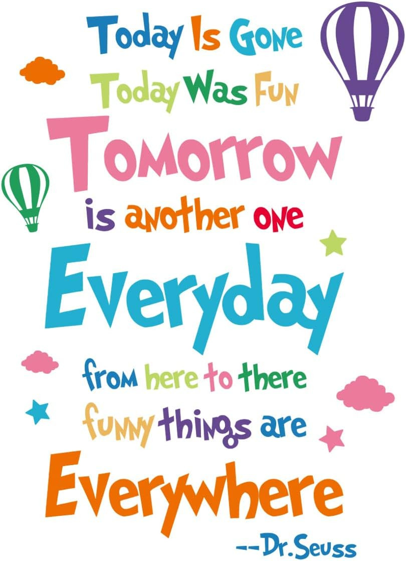 Removable 3D Colorful Quotes Inspirational Words Lettering Wall Decals Motivatio