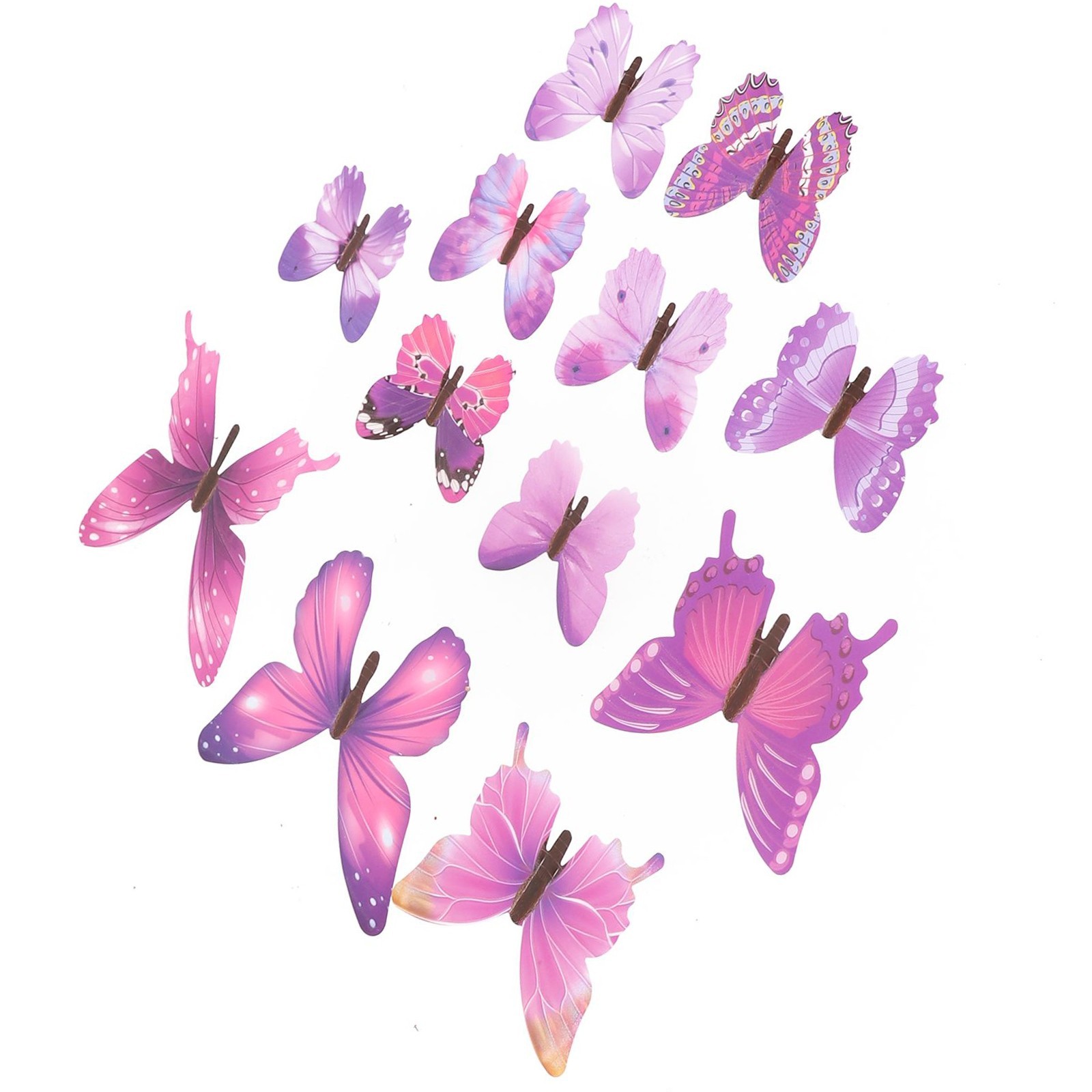 3D Stickers Three-dimensional Luminous Simulation Butterfly Luminous Sticker/PVC