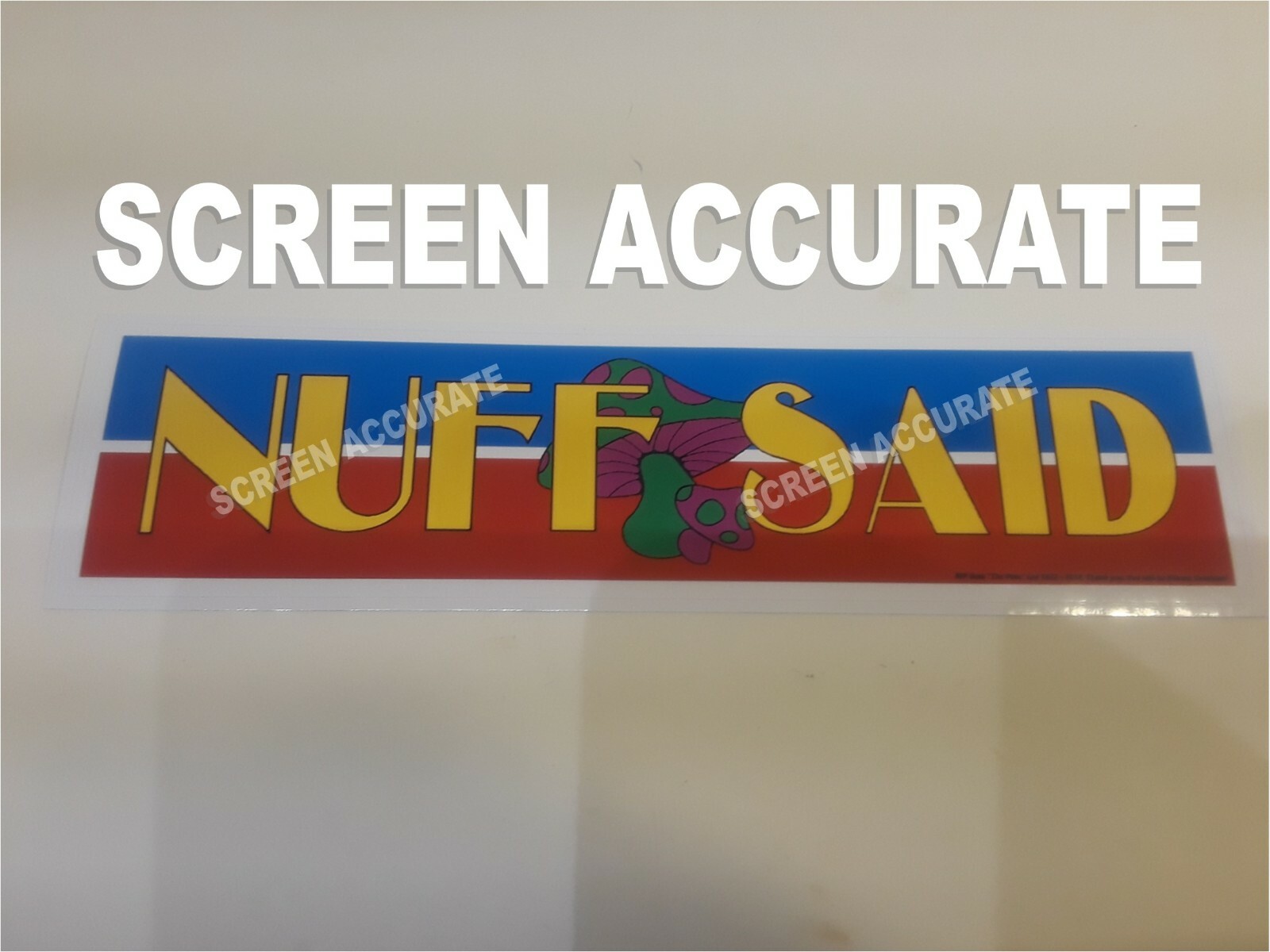 Stan Lee's Final MCU Cameo NUFF SAID Bumper-sticker Prop Repro Avengers Endgame 