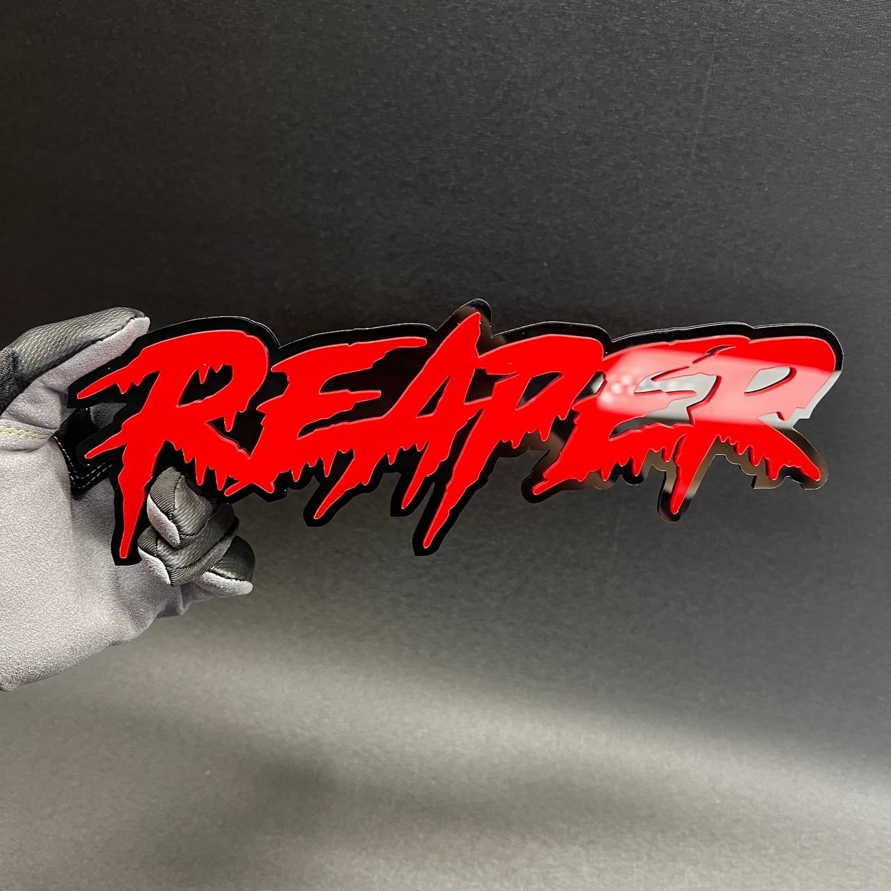 1PC REAPER Custom 3D Text Car Badge Fender Emblem Tailgate Toolbox Decal