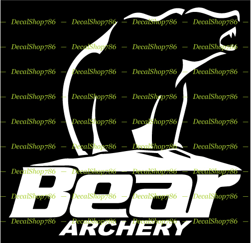 Bear Archery – Outdoor Sports – Hunting – Vinyl Die-Cut Peel N' Stick Decal
