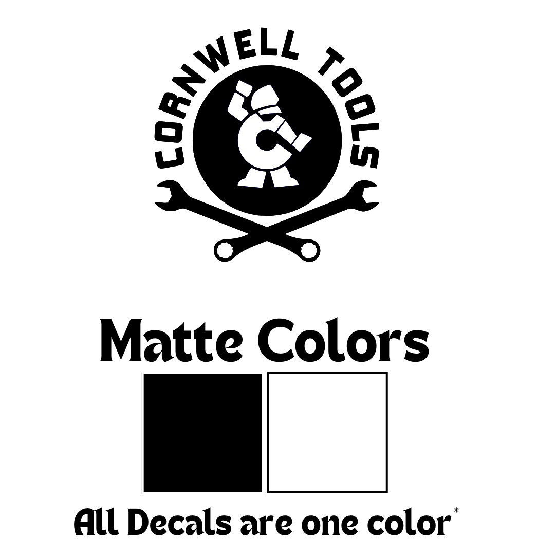 Cornwell Tools Decal – Tool Box, Truck, laptop,Window, Garage, Gift, Mechanic