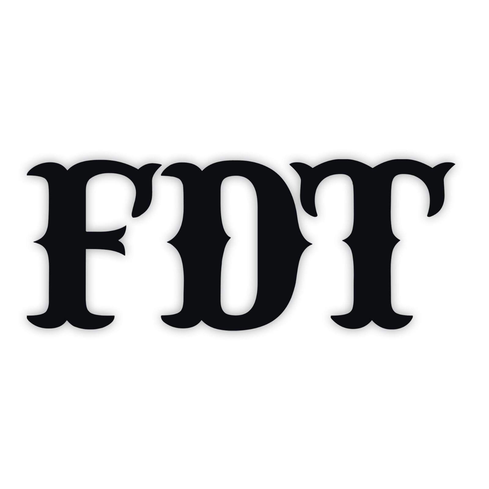 FDT Vinyl Decal Sticker V1 – Bold Protest Symbol – Waterproof for Car or Laptop
