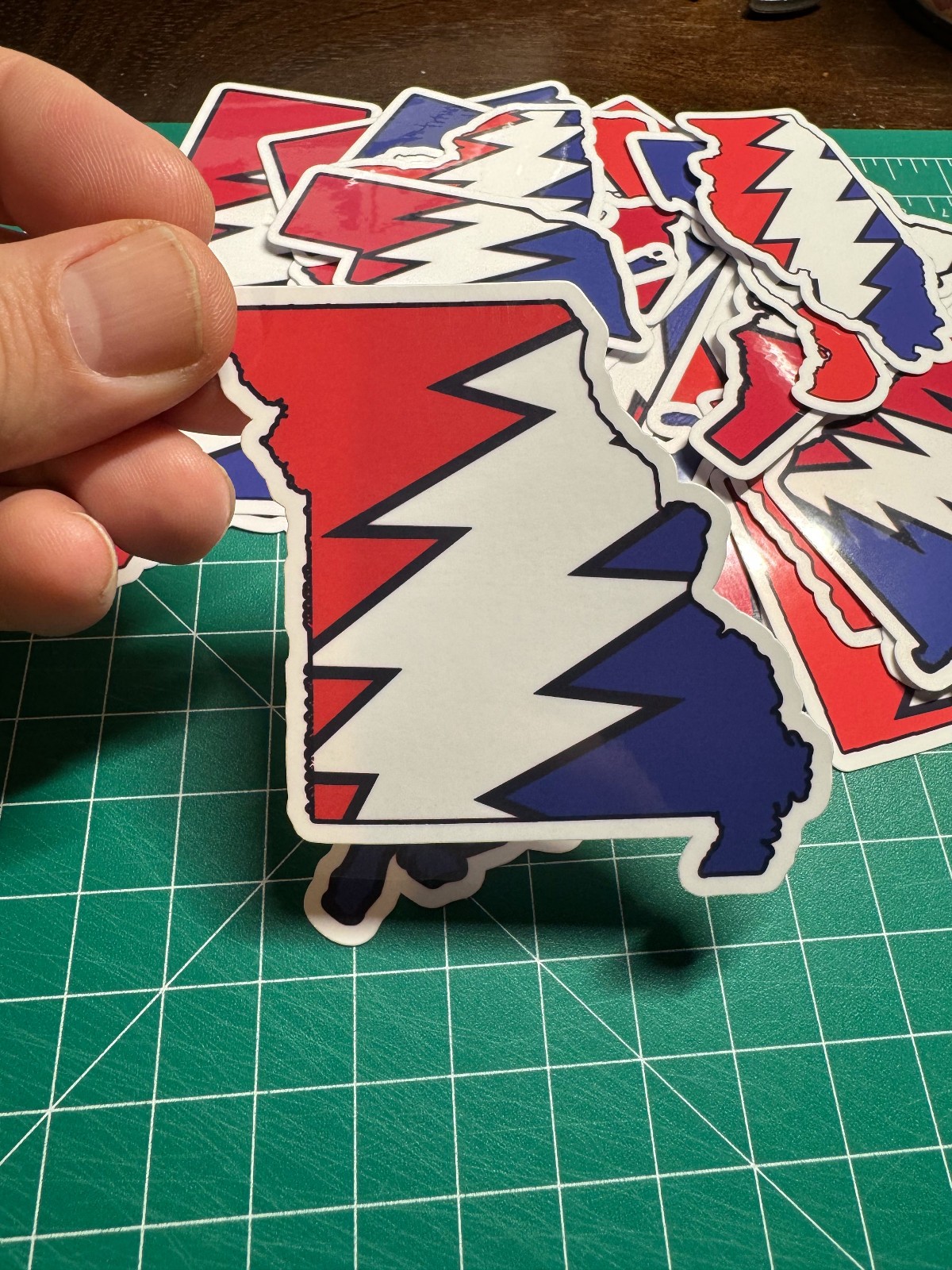 Missouri Stealie – Grateful Dead – Laminated Vinyl Sticker 3"x3"
