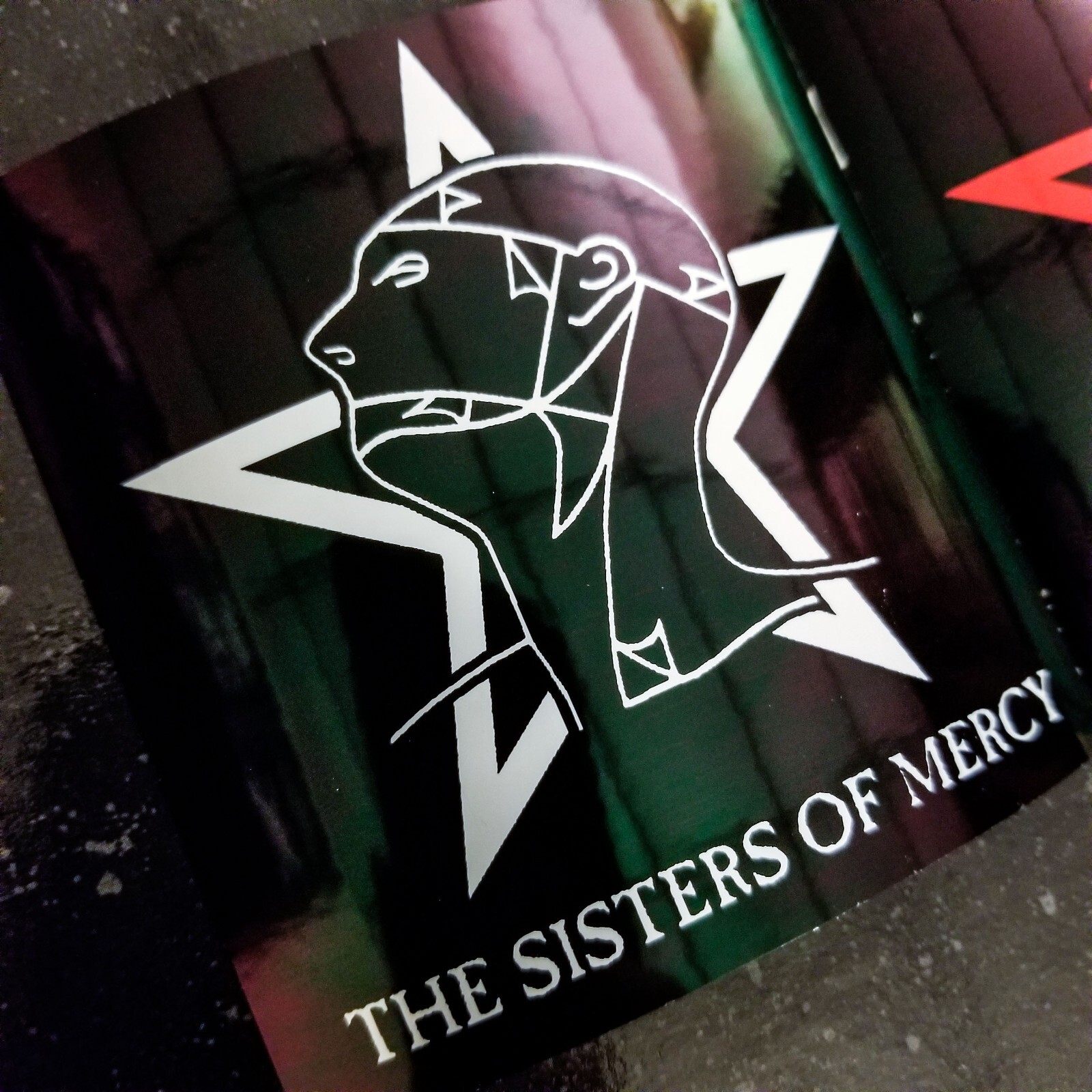 🦇 Sisters of Mercy 4 x 4" Waterproof Vinyl Goth Sticker [💪 HQ Durability!]