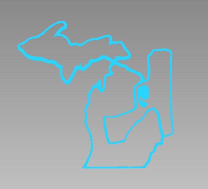 Michigan Bearing Arms Die Cut Window Sticker Decal – Multiple Colors