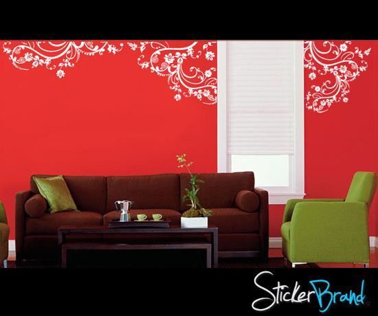 Stickerbrand Swirl Flower Floral Wall Decal Sticker Design Home Decor #262
