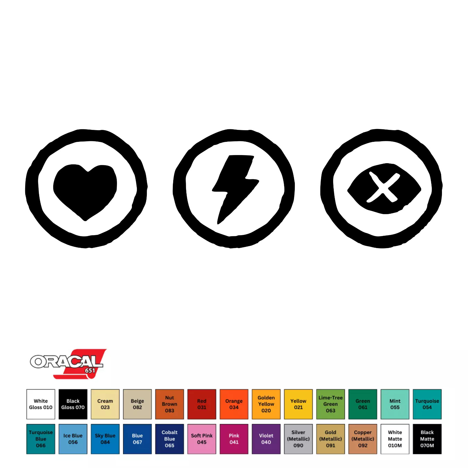 RDR2 Cores Permanent Vinyl Decal Sticker 7" x 2" Oracal 651 CHOOSE COLOR