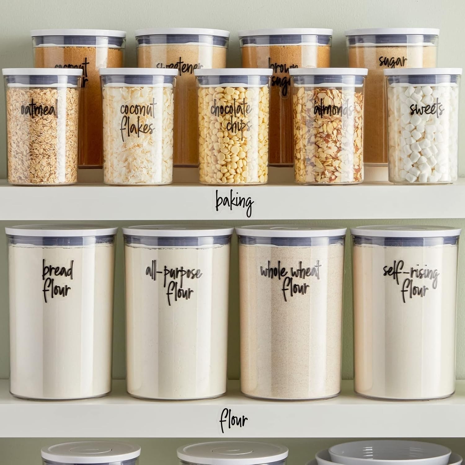 Water-Resistant Vinyl Jar Labels – Kitchen Organization
