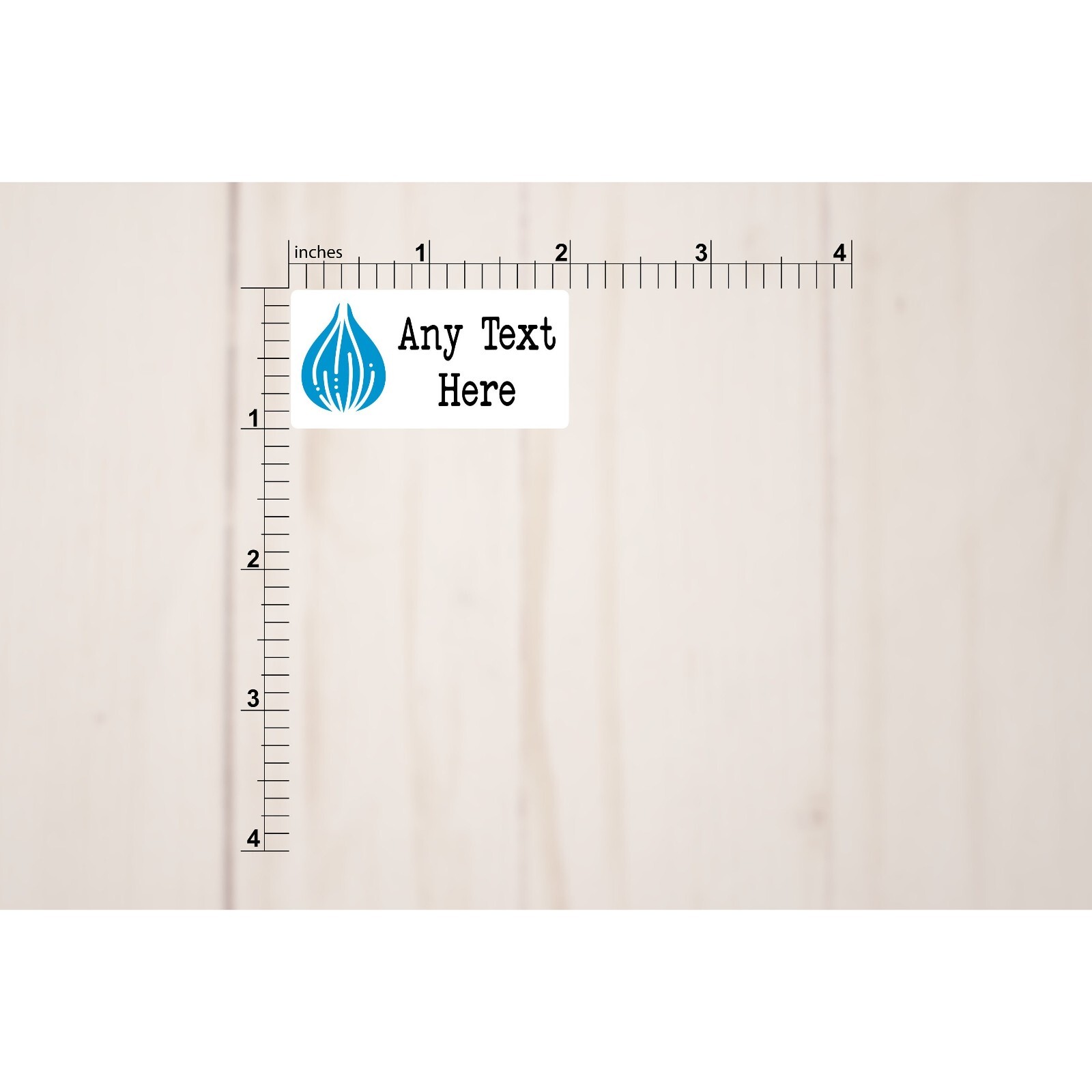 Custom Stickers From Your Design or Any Text 2" x 2", 2" x 1", 3" x 1"