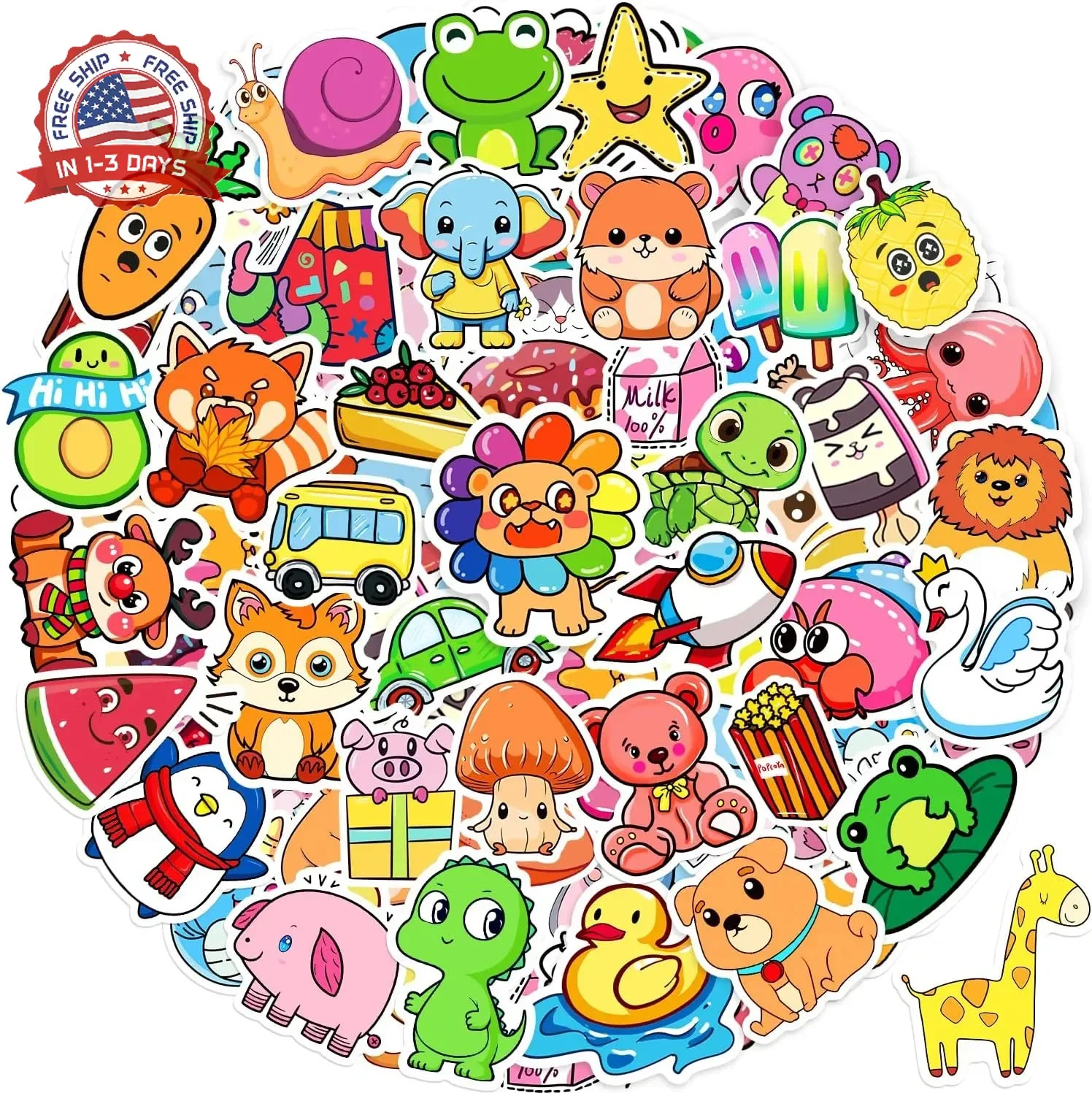 Stickers for Kids, 600Pcs Cute Water Bottle Stickers for Teens, Vinyl Waterproof