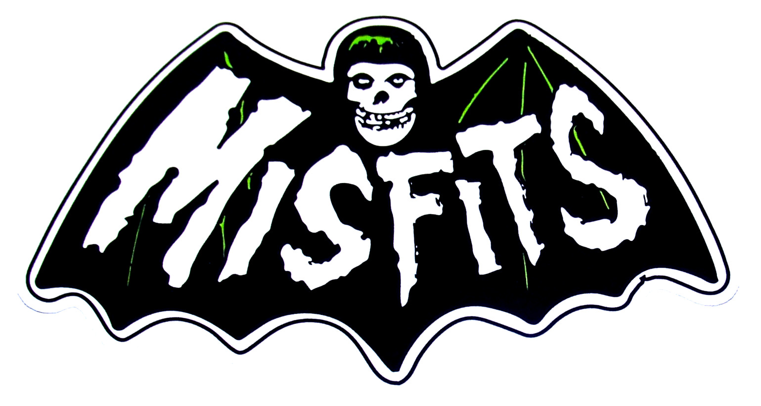 The MISFITS – Logo LARGE Die Cut Sticker Decal Official Metal Punk Ghost Danzig
