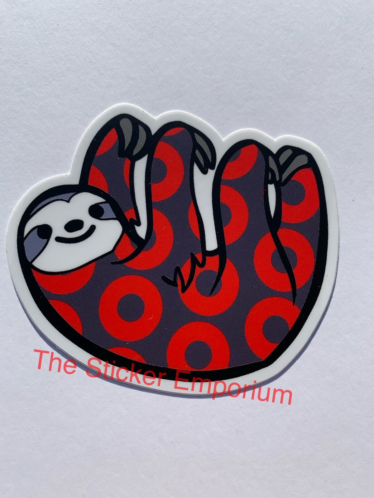 Phish Sloth Donut Sticker ~ Water Bottle ~ Laptop ~ Tumbler ~ Vinyl Car Decal