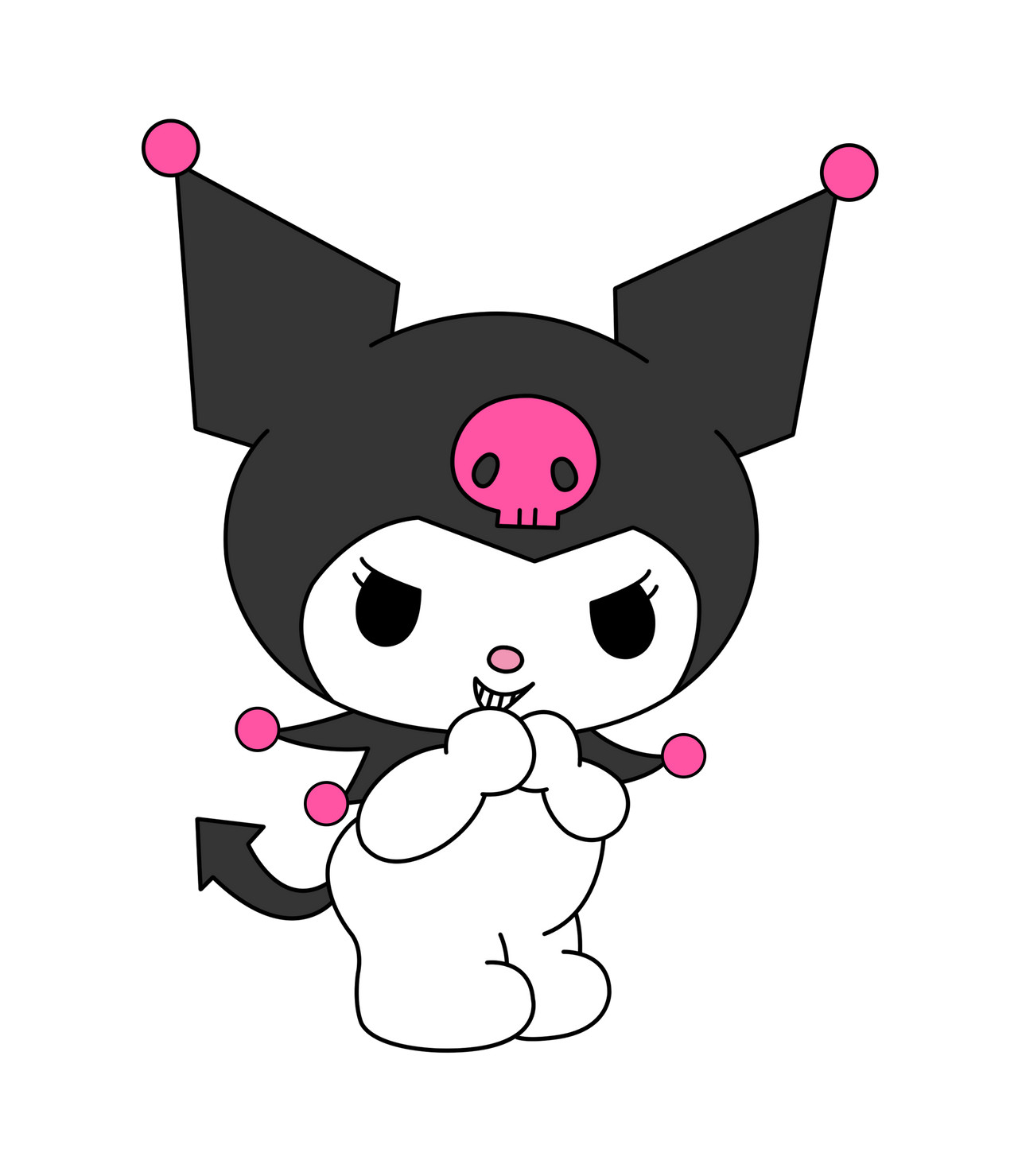 Kuromi hello kitty sticker weatherproof bumper vinyl decal