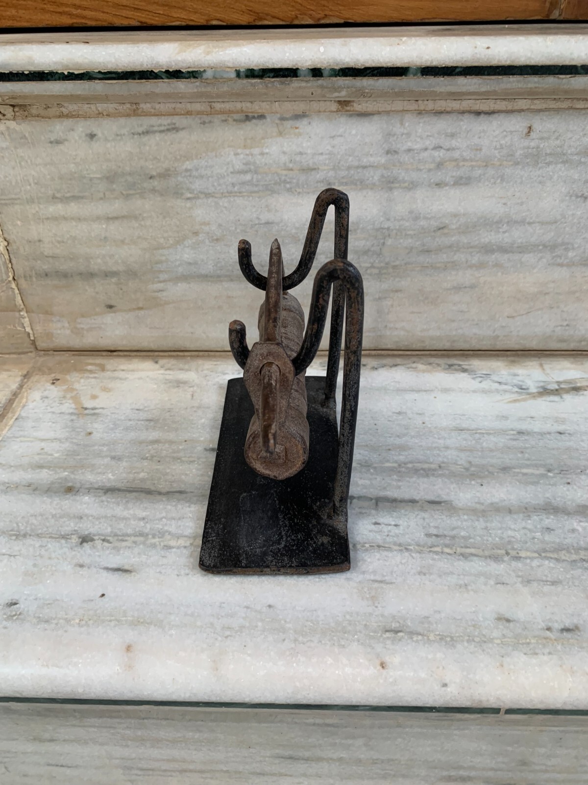 Global Views A Chores Antique Lock & Without Key on Stand home Decor