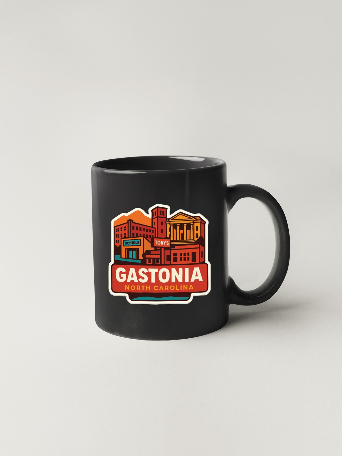 Gastonia North Carolina Sticker Decal Vinyl Die-Cut City Skyline Landmark Design
