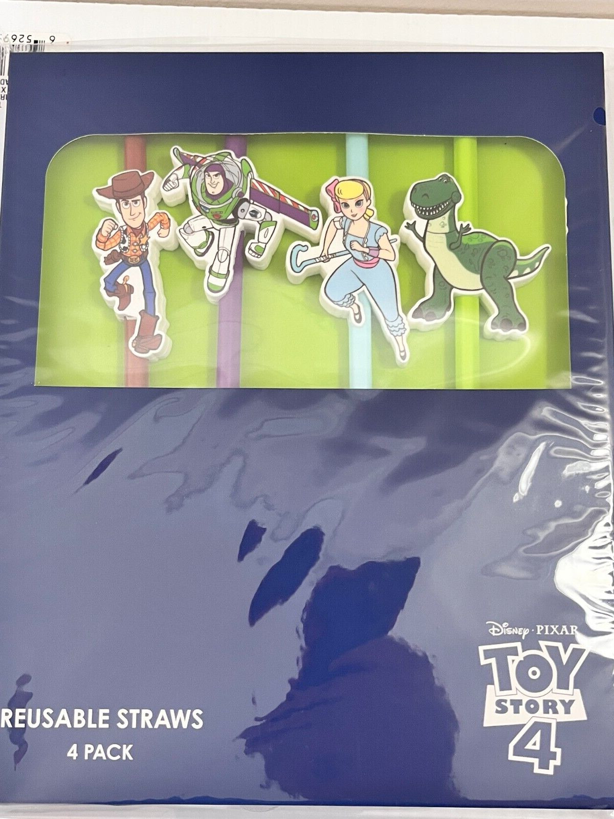 LOT 4 TOY STORY BEDROOM DECOR ART PICTURES DISNEY DECALS REUSABLE STRAWS