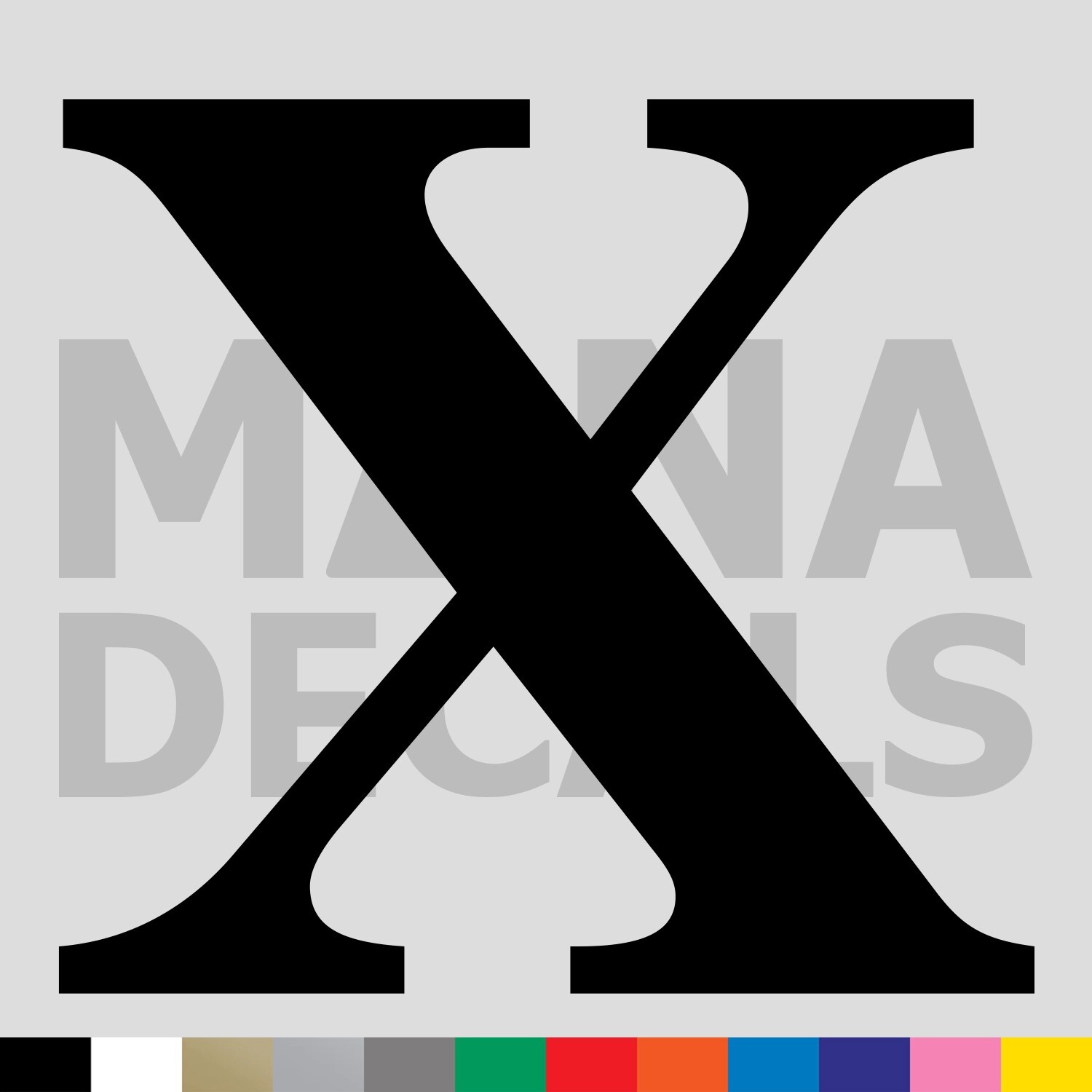 Roman Numeral X Vinyl Die Cut Decal Sticker – Number 10 Ten