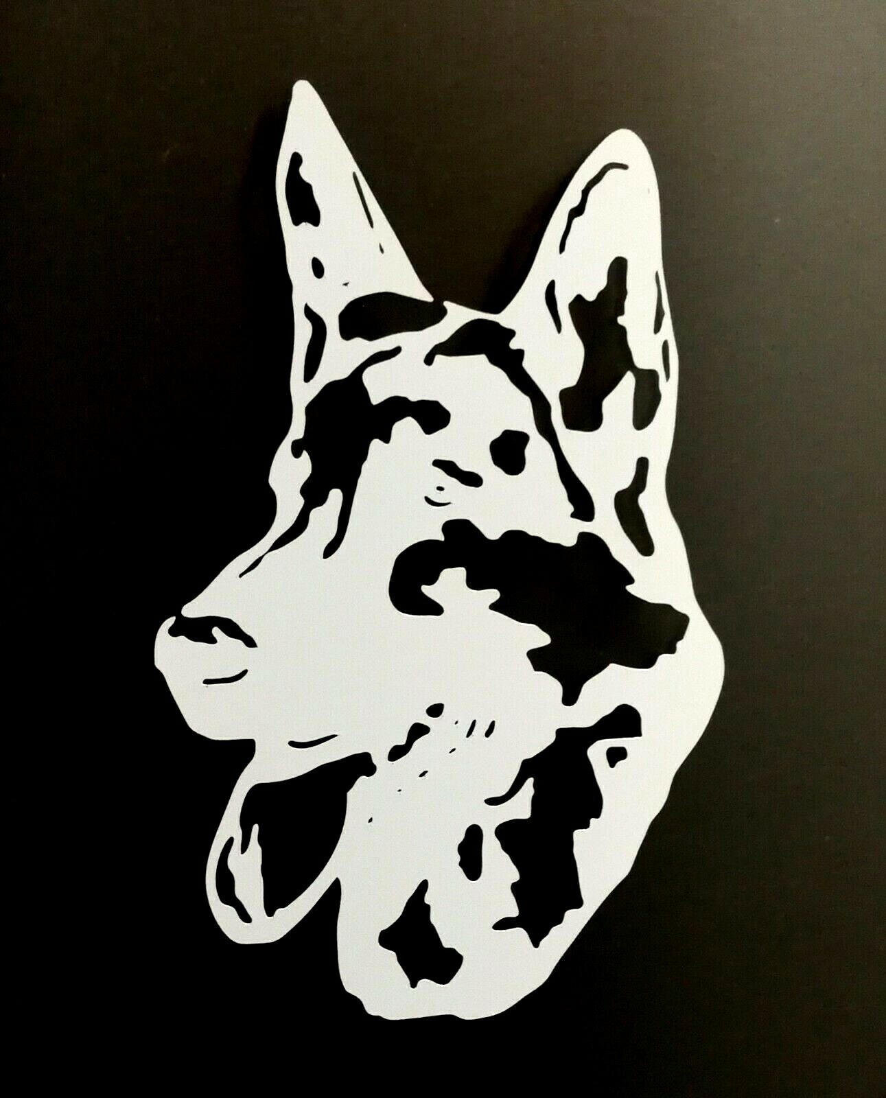 PERSONALIZED DOG'S NAME-GERMAN SHEPHERD/ VINYL DECAL STICKER 5 1/2 Inch
