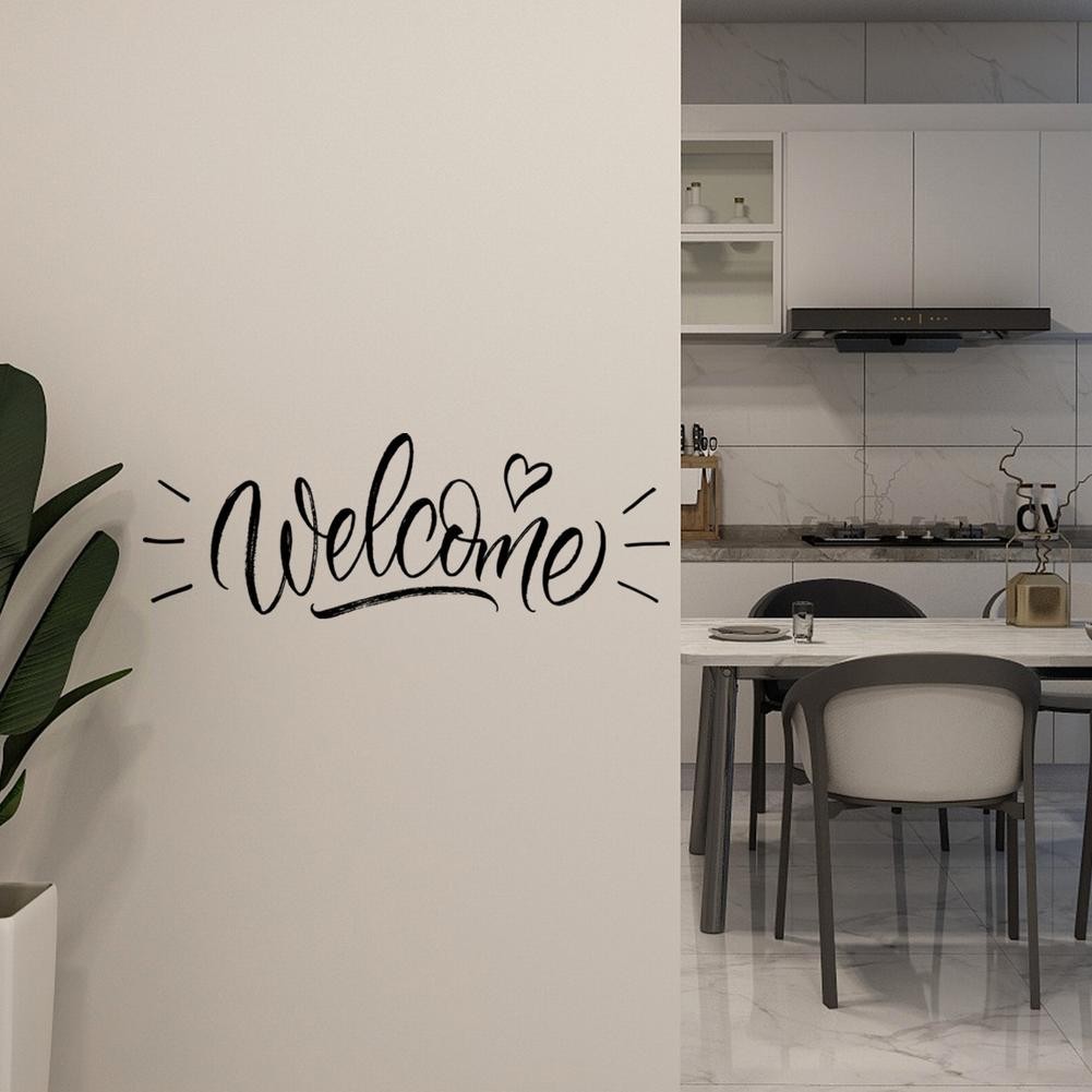 Walls with Style Decorative Vinyl Lettering Welcome Sign for Entryways