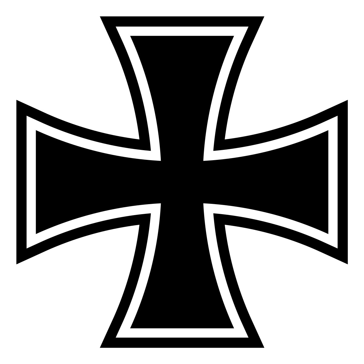 Vintage German Cross Logo Vinyl Decal