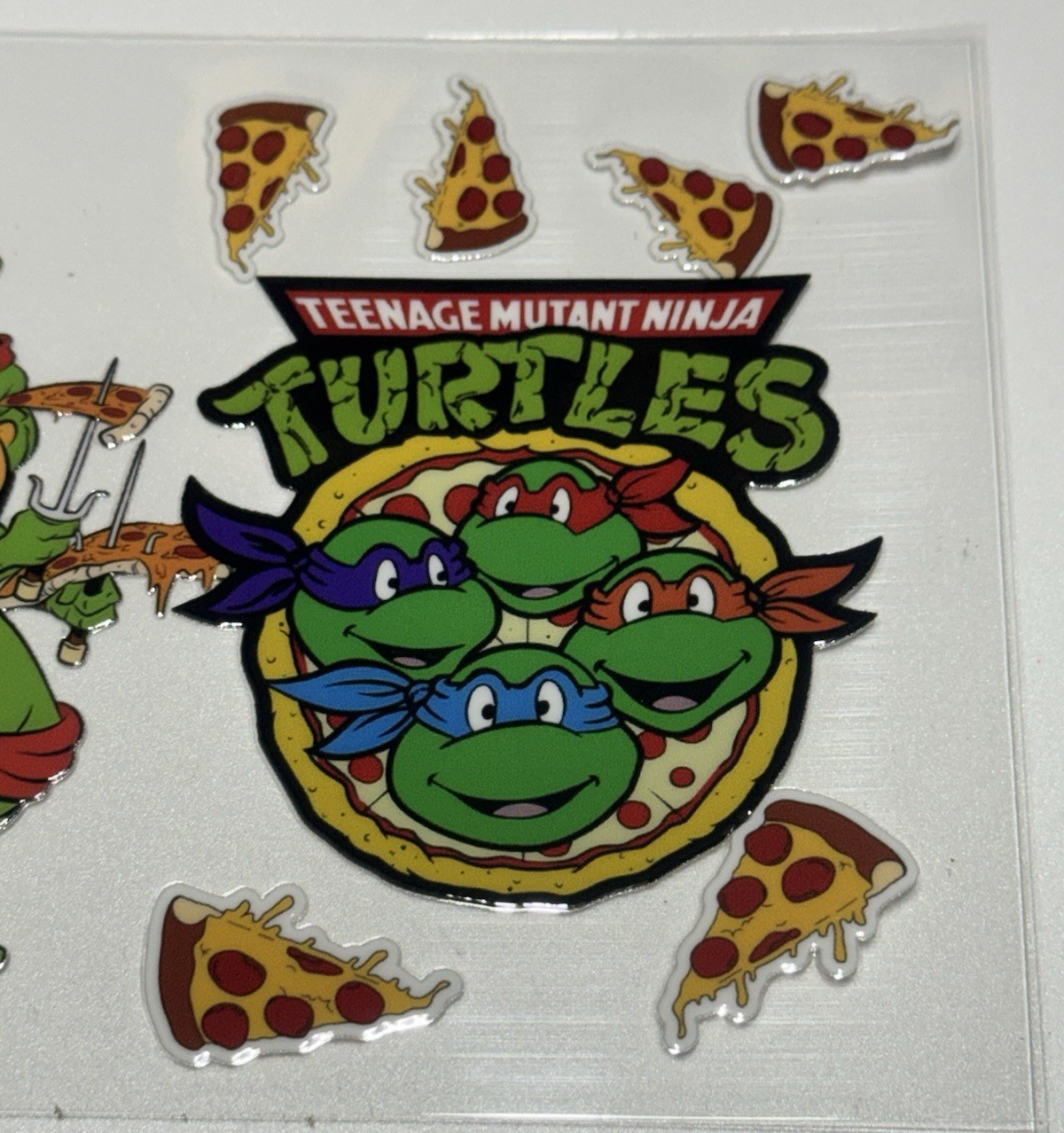 4 Cup Wraps Teenage Mutant Ninja Turtles UV DTF Assorted Set for 16 oz Cups TMNT