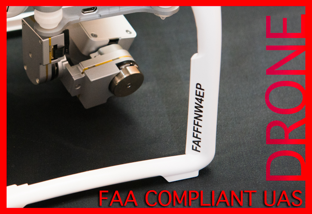 1X Drone Registration Number Decal DJI Phantom Typhoon YUNEEC FAA Compliant UAS
