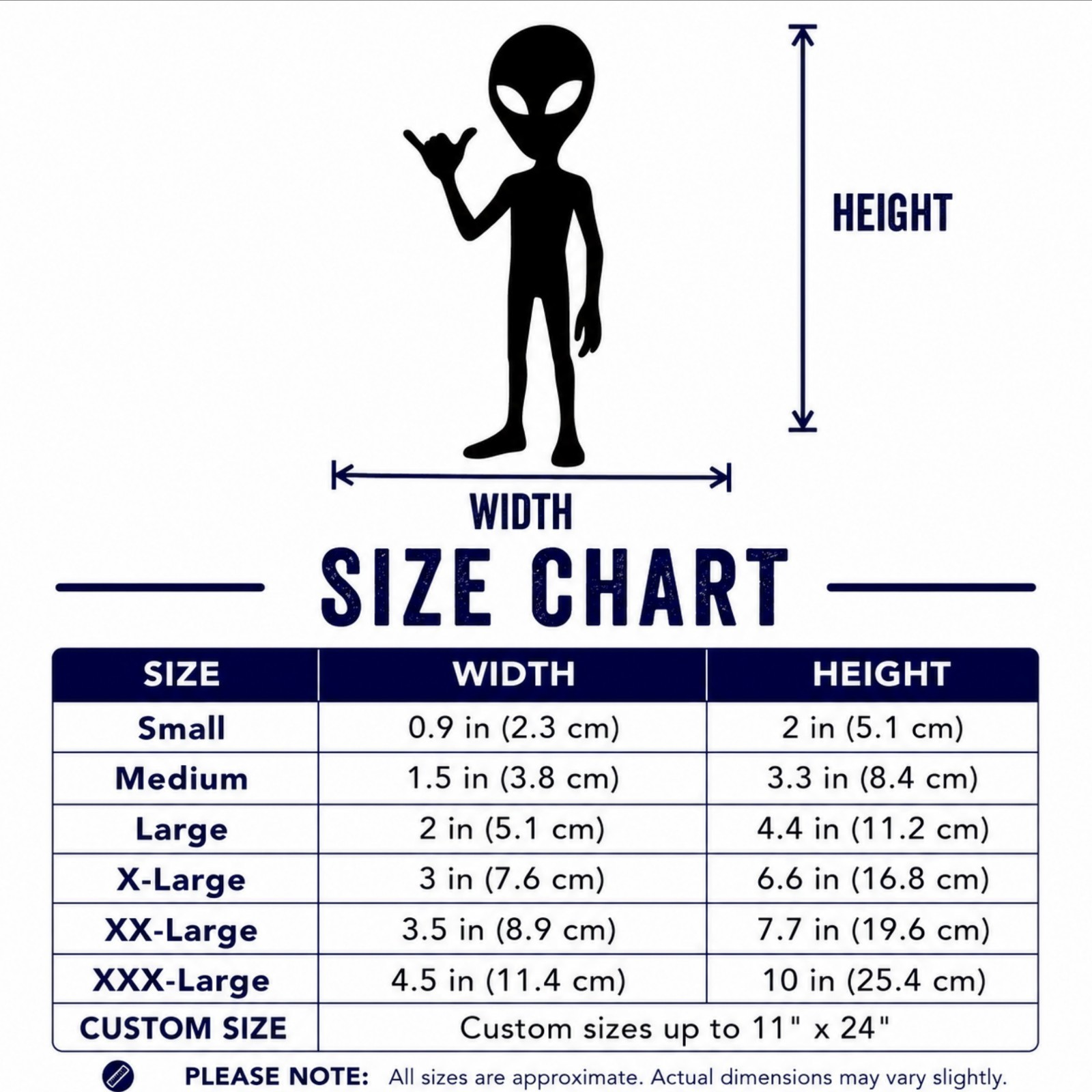 Alien Head Shaka Sign Decal | UFO Area 51 Sticker | Car Truck Window Vinyl | Fun
