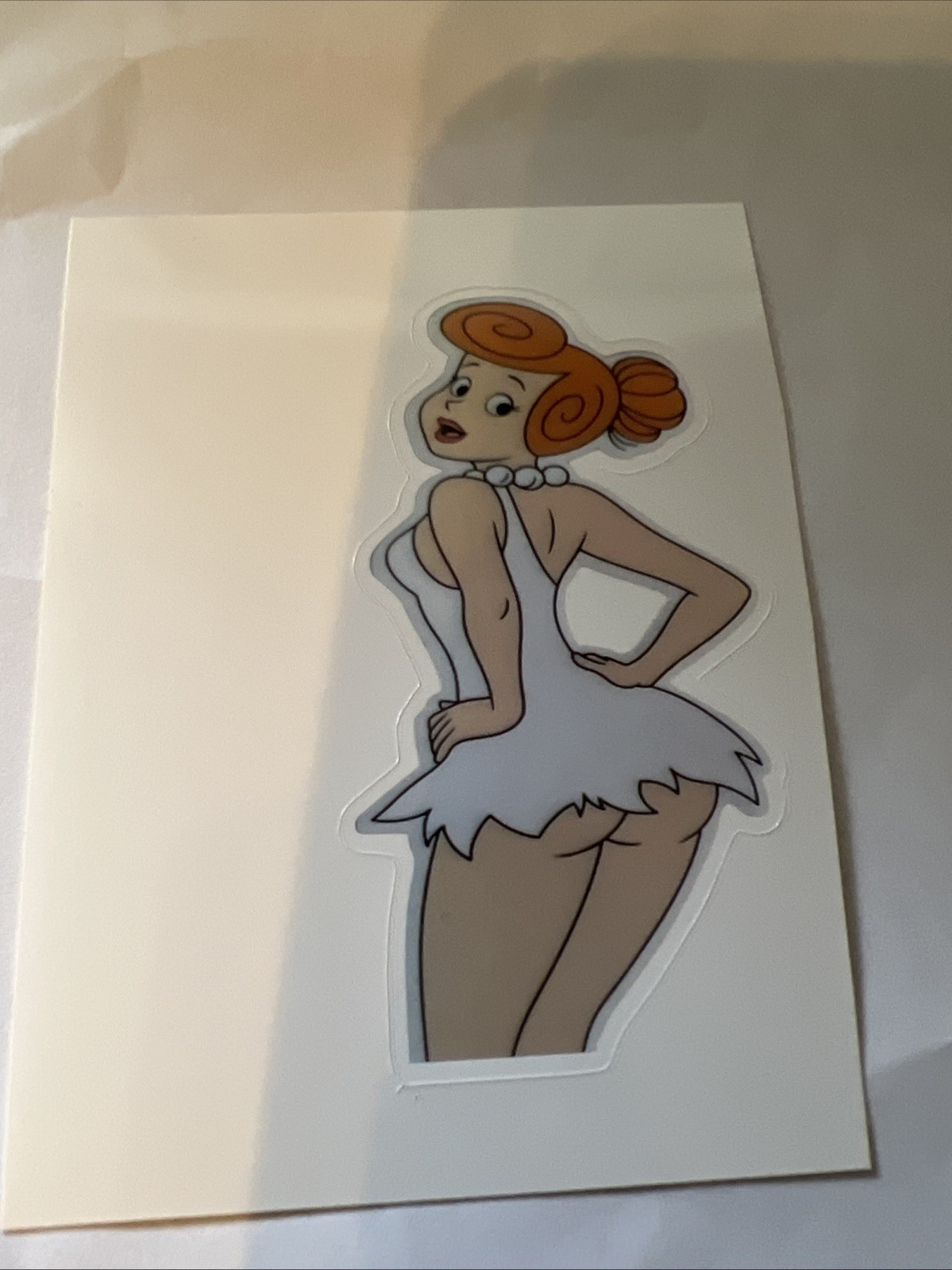Wilma Flintstone Caked Up Funny Humor Sexy Anime Vinyl Decal Sticker 3×2
