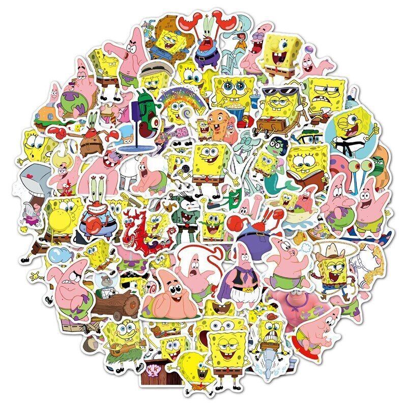 SPONGEBOB Stickers [B] SQUAREPANTS Squidword PATRICK ~ Vinyl Skateboard Decals