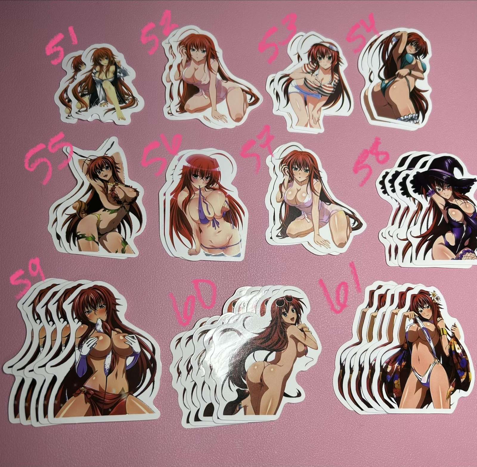 High school dxd anime waifu lewd sexy girl stickers