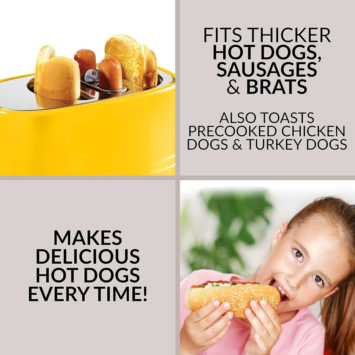 Oscar Mayer 2 Slot Hot Dog and Bun Toaster with Mini Tongs, Hot Dog Toaster Work