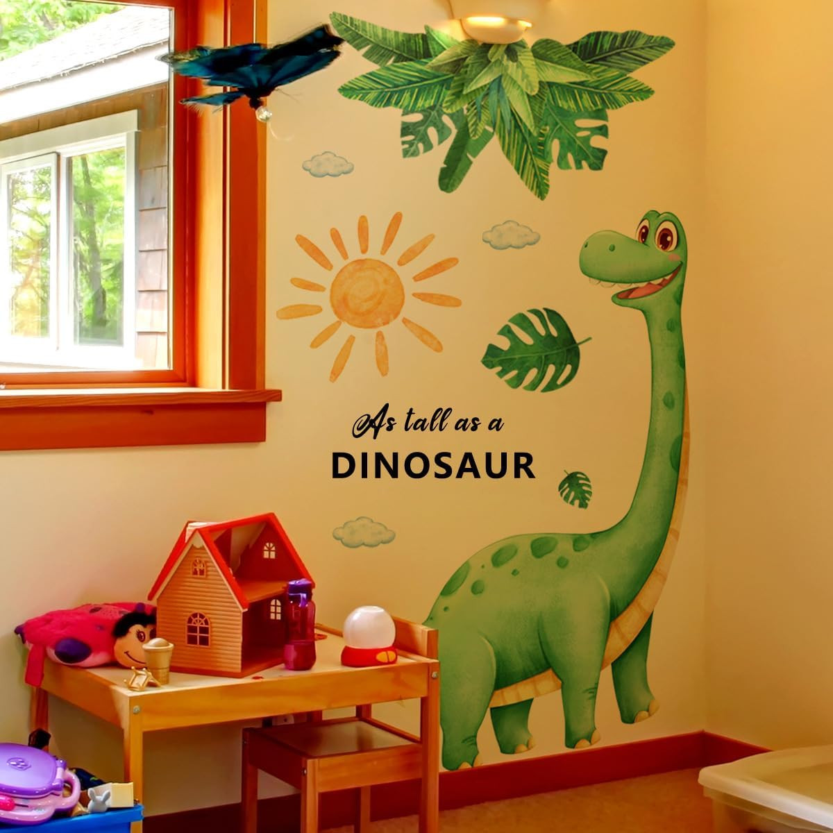 Dinosaur Wall Decals – Large Vinyl Sticker for Boys Room, Nursery Decor, Jungle