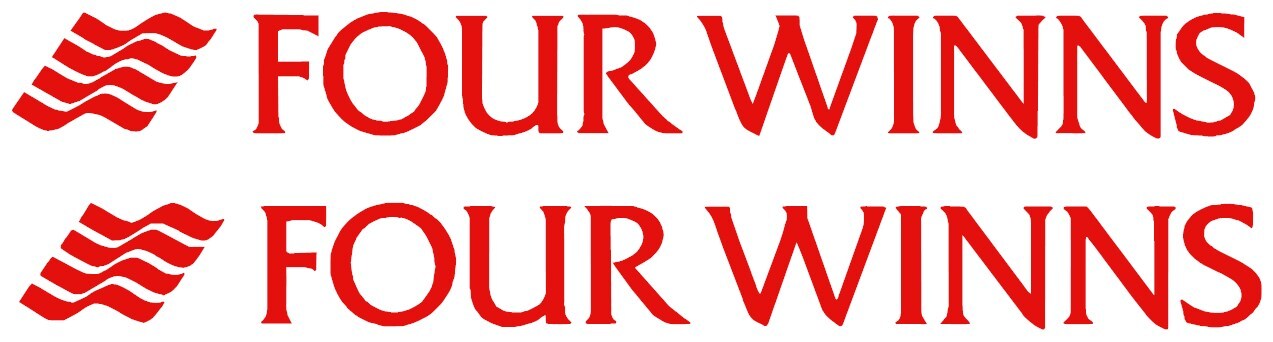 FOUR WINNS STICKER DECAL FISHING *ANY SIZE OR COLOR BUY 1 GET 1 FREE