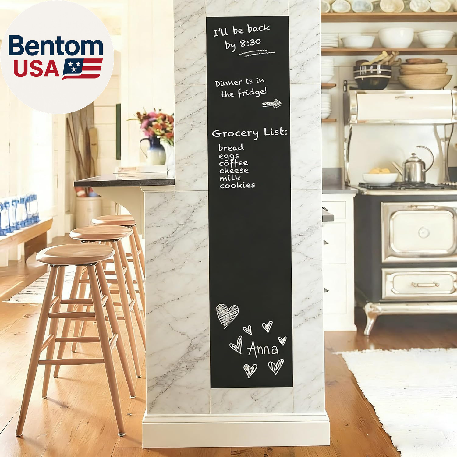 Chalkboard Wall Stickers Blackboard Wall Decals Self Adhesive Removable Reusable