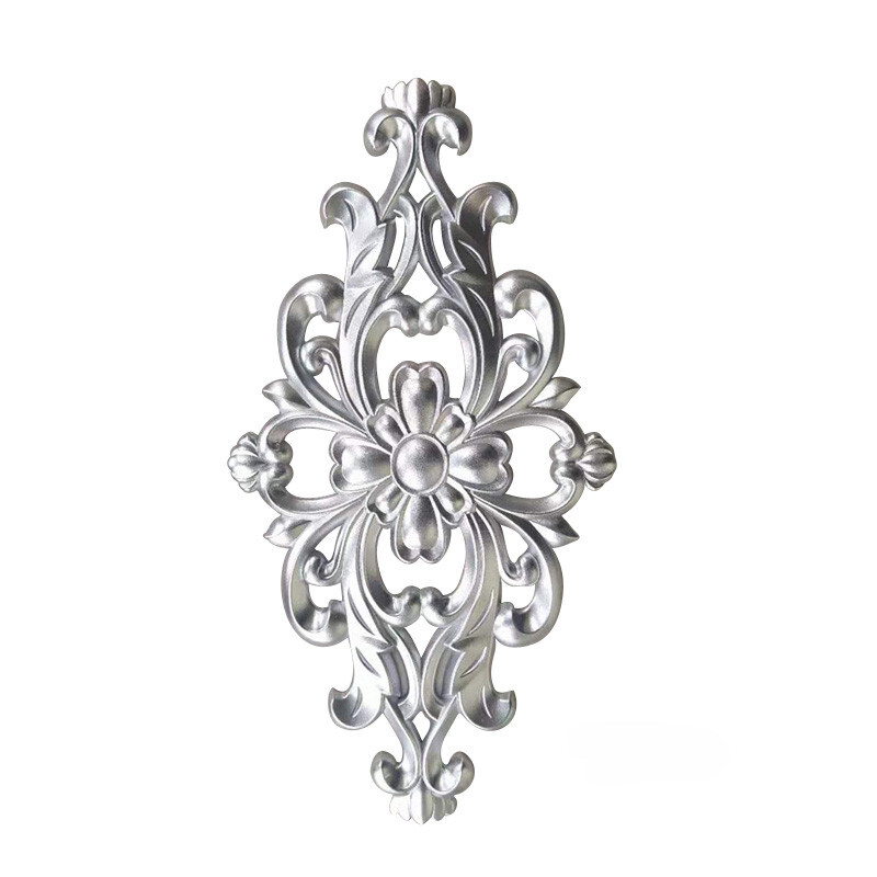 1Pc Plastic Carved Applique Self-adhesive Furniture Decal Wall Door Sticker