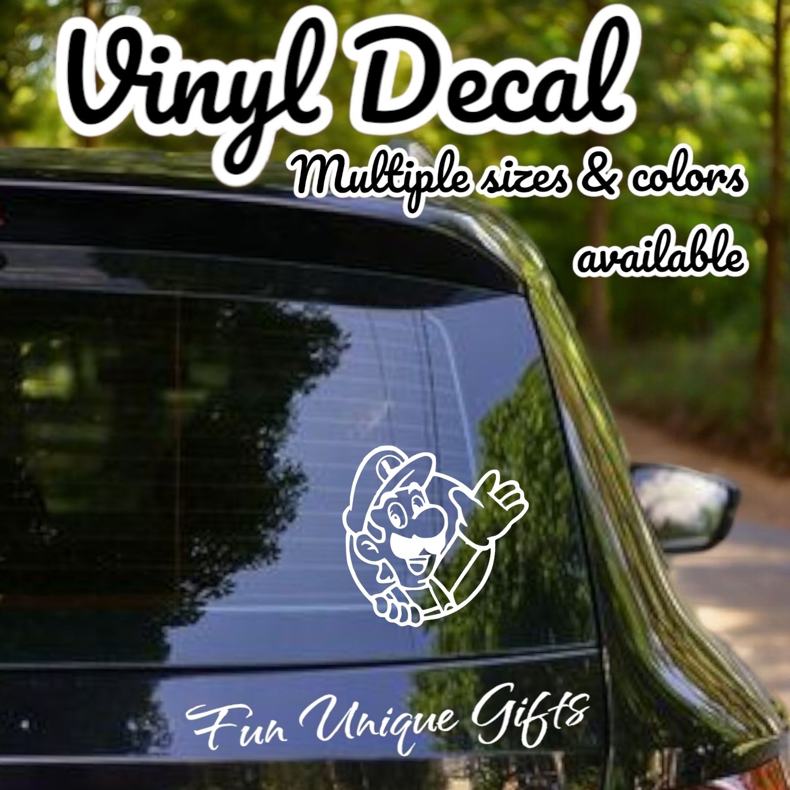 Luigi Mario Vinyl Decal Sticker -Multiple Colors & Sizes- FREE SHIPPING