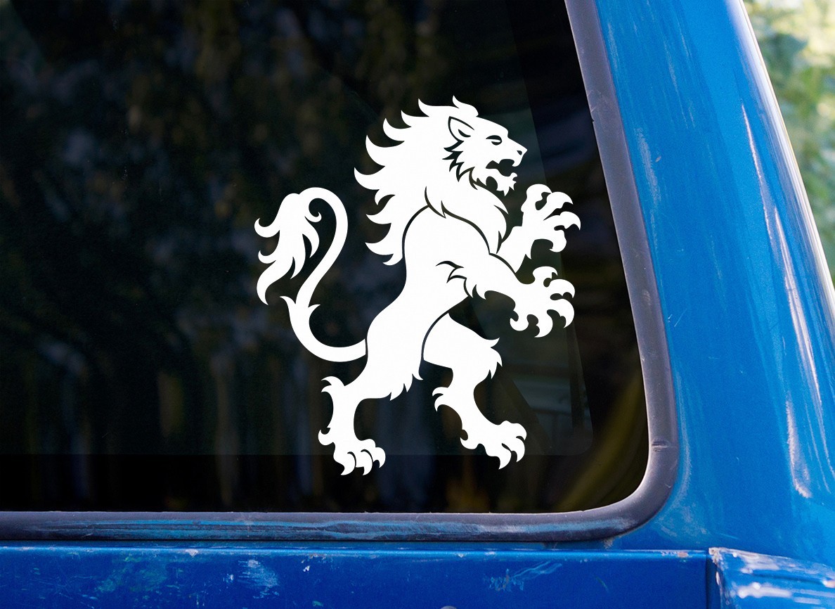 Rampant Lion of Scotland Vinyl Sticker Decal emblem symbol car
