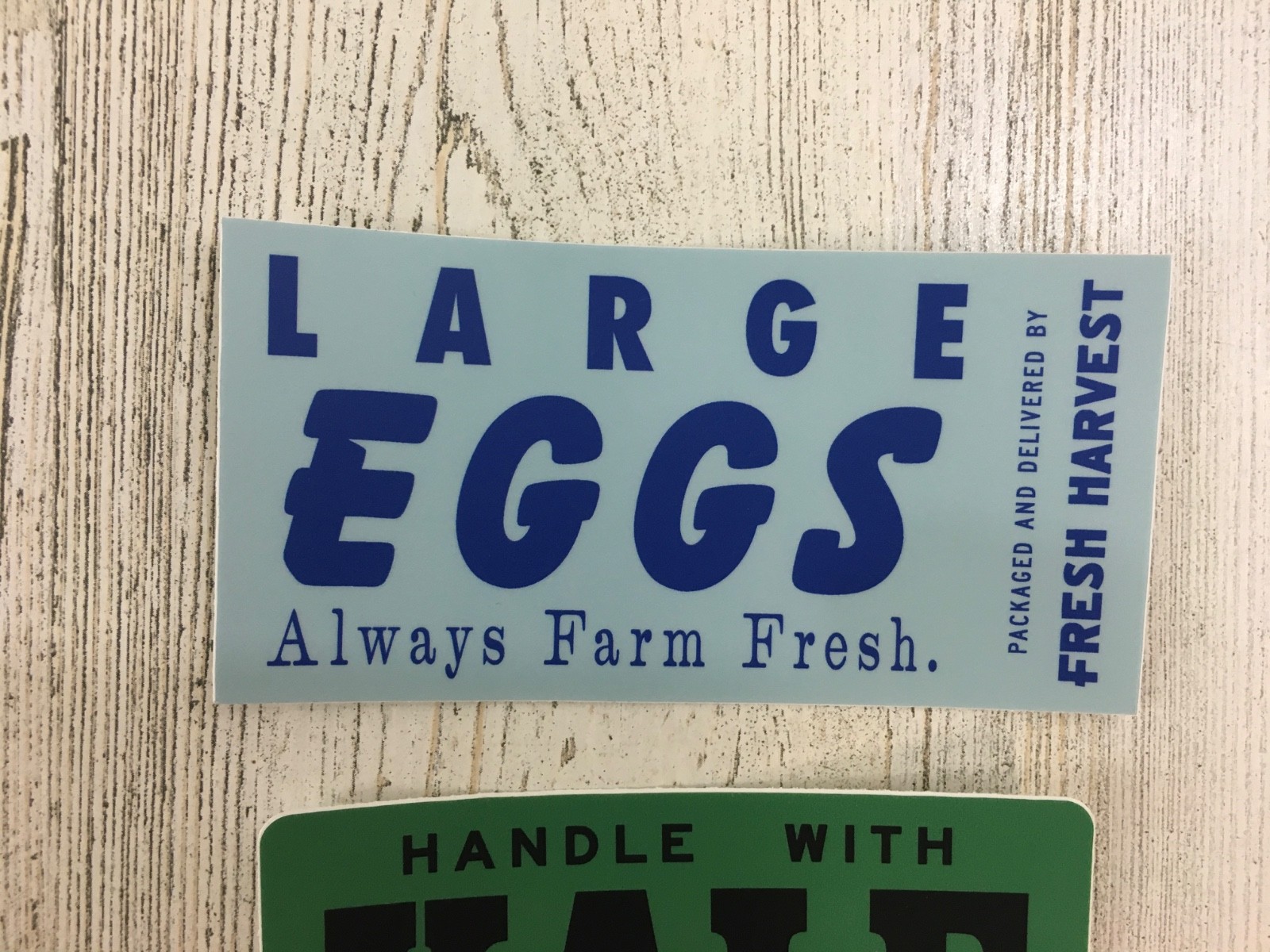 Fresh Harvest Atlanta GA Lot of 3 Farm Produce Stickers Eggs Kale Arugula NEW