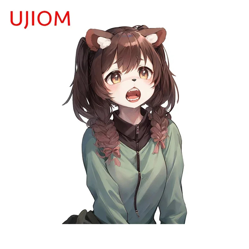 UJIOM Cool Furry Girl Cute Wall Sticker Personality Baby Nursery Room Wallpapers
