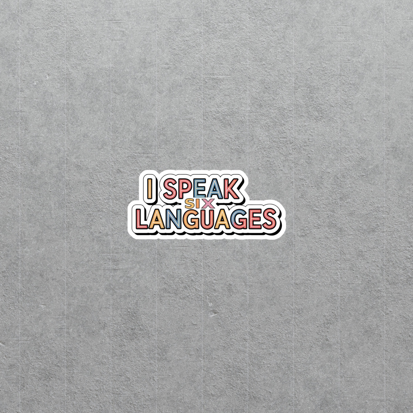 Multilingual Language Learner Vinyl Sticker Decal #6663