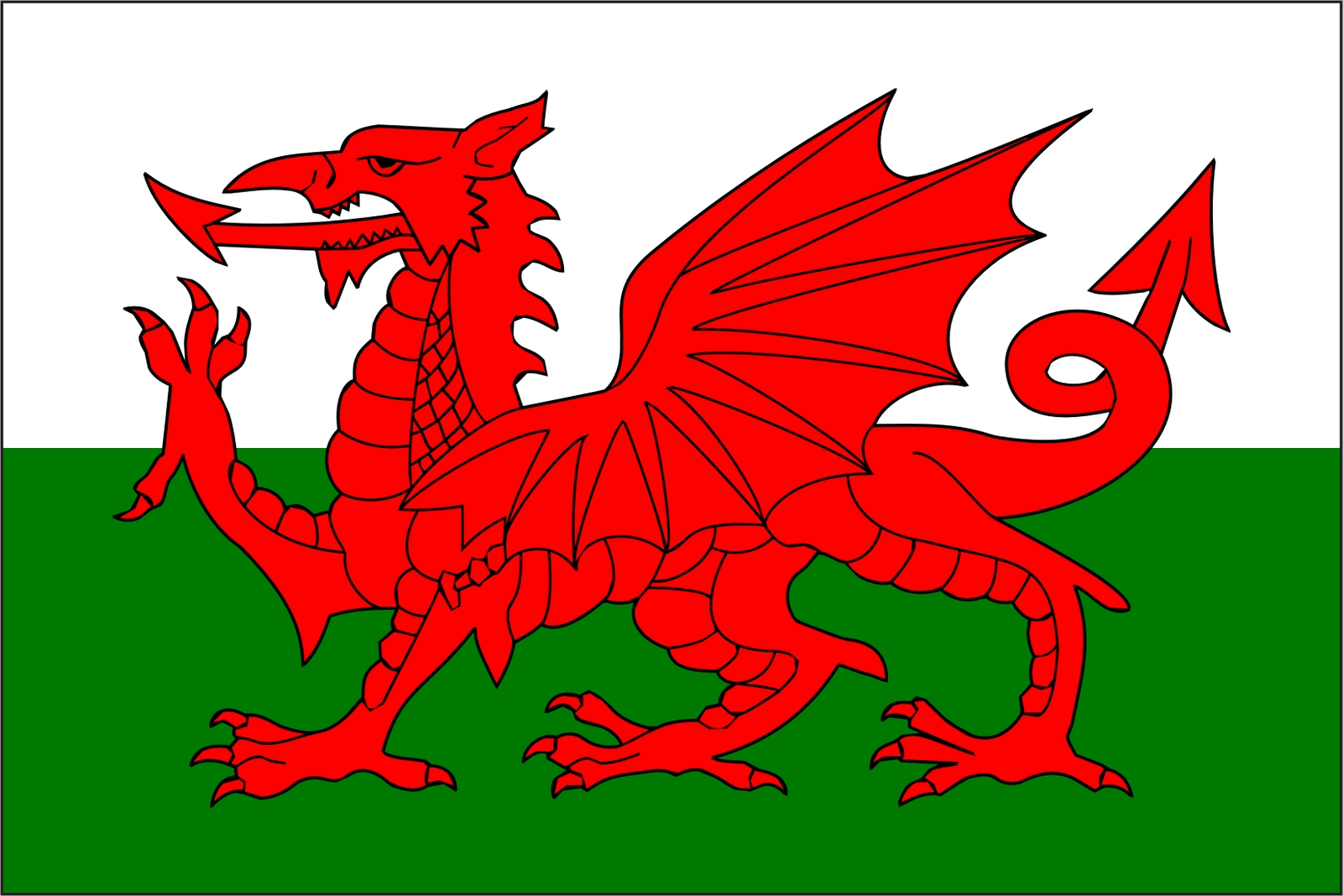 Wales Flag Vinyl Decal / Sticker ** 5 Sizes **