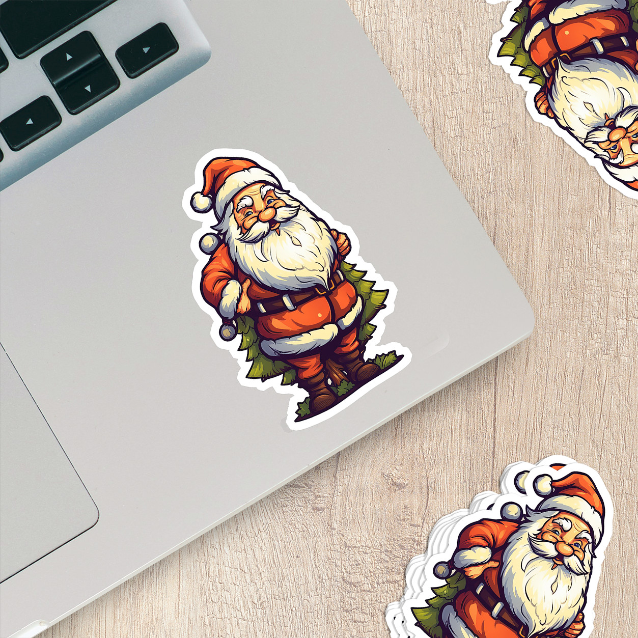 Santa Claus Vinyl Sticker – Bring the Magic of Christmas Anywhere