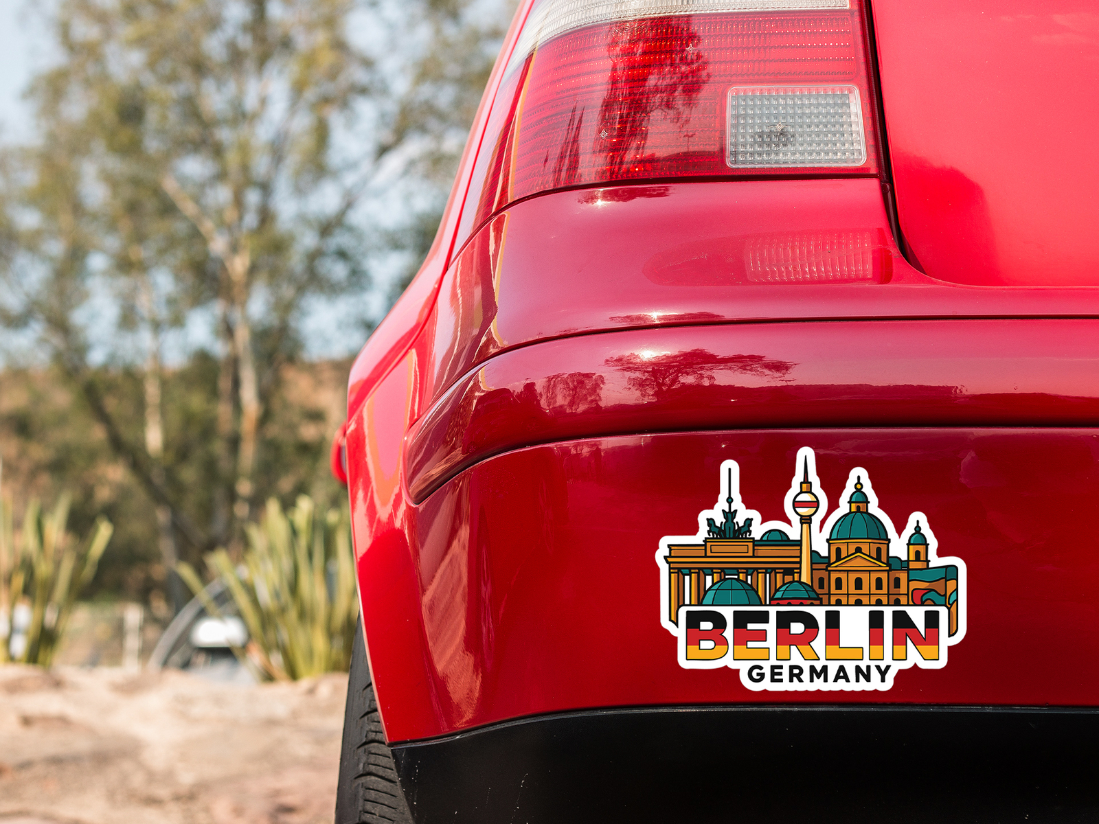 Berlin Sticker Decal Vinyl Die-Cut City Skyline Landmark Design