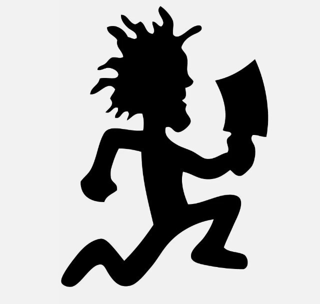 HATCHET MAN Insane Clown Posse ICP VINYL DECAL sticker Juggalo Shaggy boy 4×5"